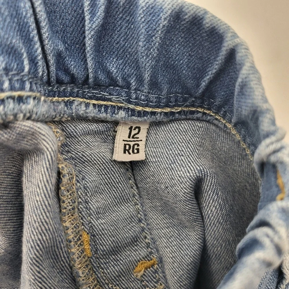 GapKids 1969 Girls Blue Distressed Pull‎ On Legging Jeans Size 12 Regular Skinny
